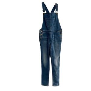 J Crew Crewcuts Skinny Stretch Blue Denim Overalls H6614 NWT New Size 14 Girls